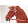 Image 3 : Antique German toy horse, possibly started life as a pull toy, with burlap covering, stuffed with wo
