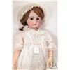 Image 2 : Antique 33" bisque head doll marked "Dep", 14", on a jointed composition body labeled "Bebe Jumeau".