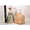 Image 2 : Two antique dolls including 15 1/2" with composition shoulder plate head on arms and dress made from