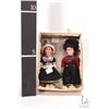 Image 2 : Boxed set of antique Armand Marseille 6" composition dolls, both with sleep eyes and original Dutch 