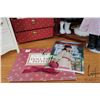 Image 7 : Vintage Pleasant Company American girl Samantha with Pleasant company trunk, dresses, accessories, a