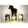 Image 1 : Three Cabbage Patch kids, a Cabbage Patch horse and two boxed porcelain figurines