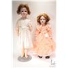 Image 1 : Antique C.M. Bermann bisque head 27" doll on jointed composition body with brown glass sleep eyes. N