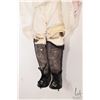 Image 7 : Antique 18" Kestner 166.7 bisque head doll on leather body. No cracks seen to bisque  Note: Viewing 