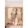 Image 5 : Antique 12" Kammer & Reinhardt 255 with celluloid head on kid lather body and blue sleep eyes. Antiq
