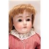 Image 2 : Antique 16" Kestner 166 bisque head doll with brown sleep eyes, open mount on leather body with bisq