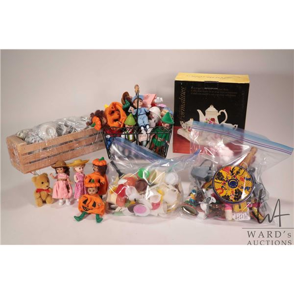 Large selection of vintage and collectible toys including Barbies and Barbie furniture and a selecti