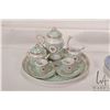 Image 2 : Five china doll's tea sets with trays