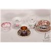 Image 2 : Selection of vintage and collectible china teaware including three miniature teapots from the Victor