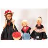 Image 2 : Six costumed travel dolls including celluloid, composition, hard plastic etc.