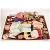 Image 1 : Tray of vintage dolls including composition, celluloid, cloth, hand made papier mache etc.