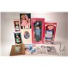 Image 1 : Selection of vintage dolls including boxed Raggedy Ann, Vogue 8" Ginny doll, Uneeda "Wee Three Siste