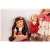 Image 2 : Selection of vintage dolls and a small wooden tea set
