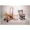 Image 1 : Three children's toys including English made Chiltern Toys dog walker with 20" handle, small painted