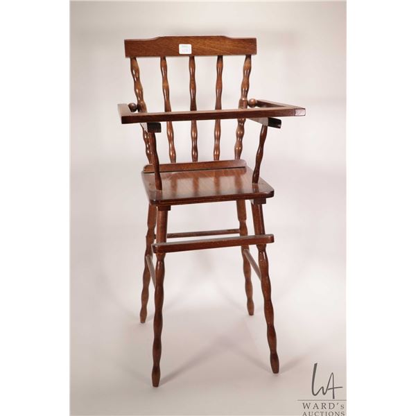 Wooden doll's high chair 26" in height