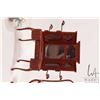 Image 3 : Selection of quality dollshouse furniture including cradle and dresser with hat holders plus a Harro
