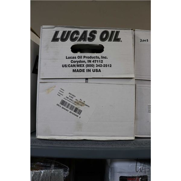Case of twelve .946 ltr./ 1 quart Lucaa Oil Heavy Duty oil stabilizer, part # 20002