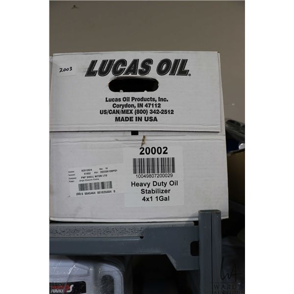 Case of four 3.79 Ltr/ 1 gallon Heavy Duty oil stabilizer, part # 20002