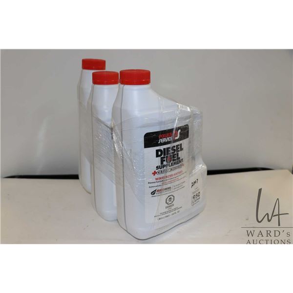 Three 1.893 ltr containers of Power Service Diesel Fuel supplement