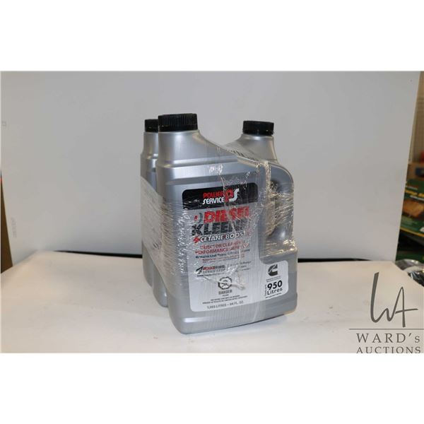 Three 1.893 Ltr containers of Power Service Diesel Kleener