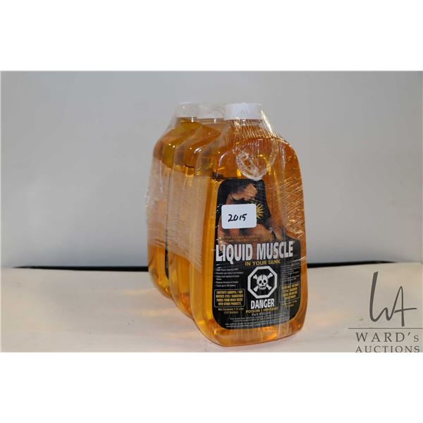 Three 1.9 ltr containers of liquid muscle injector cleaner/ lubricator