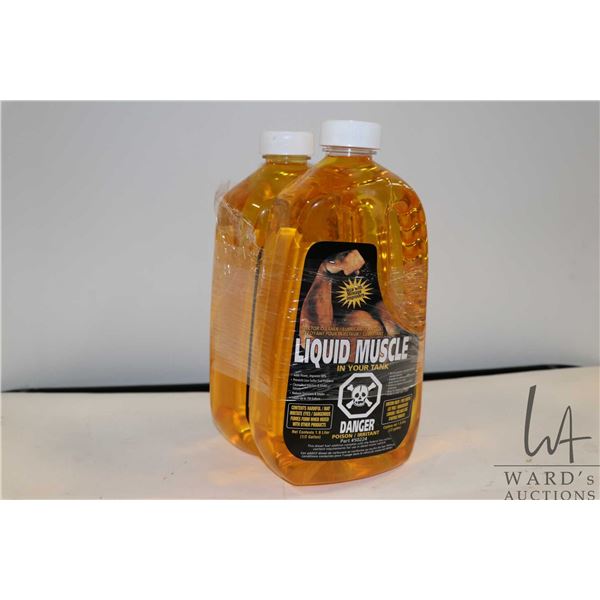 Two 1.9 ltr containers of liquid muscle injector cleaner/ lubricator