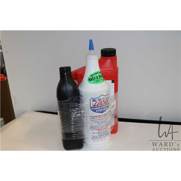 one 1893 ltr container of Power Service Diesel 911, one 946ml container of ABC Air brake condition a