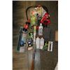 Image 1 : Selection of outdoor items including Emery telescopic spincast kit, floating fish net, plyers, fire 