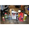 Image 1 : Selection of fluid containers including one 1.893 ltr Diesel Kelln, two 395ml Kleen-Flo injector Kle