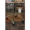 Image 2 : Chrome display rack, 88" X 23" W X 26" D, will hold 19 shelves, not included