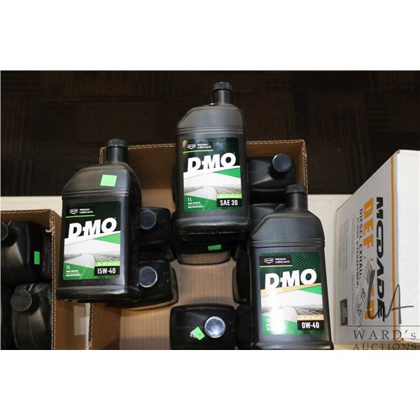 Twelve 1 L containers of CO-OP DMO synthetic 0W-40 diesel motor oil