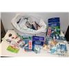 Image 1 : Selection of medical items including Advil liquid gels, Tylenol, Buckleys lozenges, Rolaids, contact