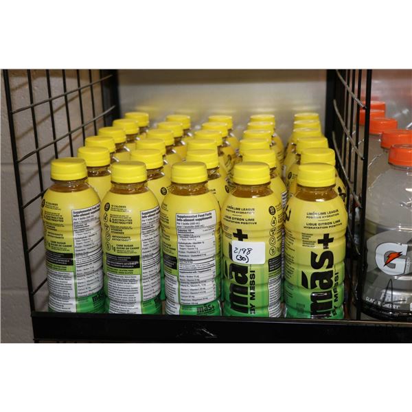 30 500 ml bottles Mas + lemon lime