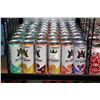 Image 1 : 42 355ml cans of Reign Storm in assorted flavors including Harvest Grape, Peach Nectarine, Valencia 