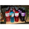Image 1 : 16 710ml bottles of Powerade including 8 strawberry lemon, 4 fruit punch, 3 grape and 1 mixed berry
