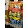 Image 1 : Three flats w/ 12 500ml bottles of Mas+ including one orange, one lemon and one blueberry copa crush