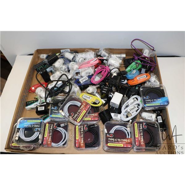 Large selection of type C connector cables and charge ports including 12V and 120