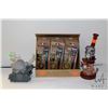 Image 1 : Two handmade water pipes including one glass and one plastic & glass. Plus selection of 9 glass pipe