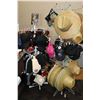 Image 1 : Two display racks w/ assortment of hats and gloves