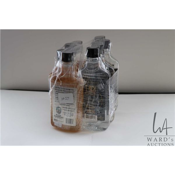 Ten 375ml bottles including 5 Back Country 3 year Canadian Whiskey / 40% ABV and 5 T Rex Vodka / 40%