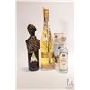 Image 1 : Three bottles including Ouzo of Plomari / 200ml/ 40% ABV, Lacryma Christi/ 375ml/ 12% ABV and Millef