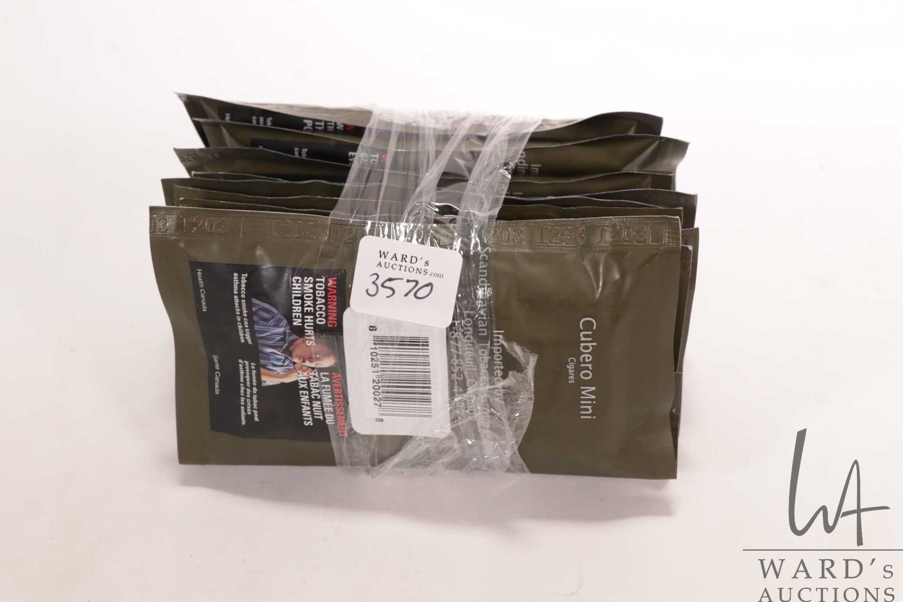 Nine 5 count packages of Cubero Mini cigars Note: Age appropriate ...