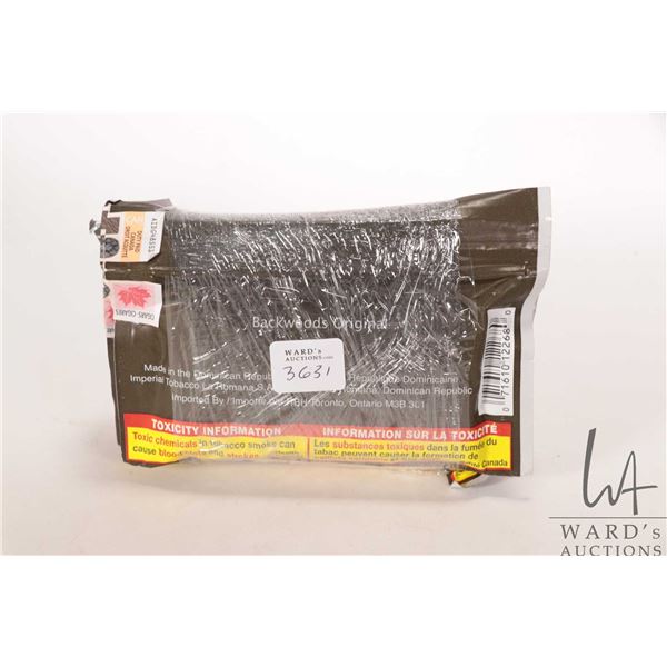 Five 5 count packages of Backwoods Original cigars  Note: Age appropriate Canadian buyers only