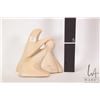 Image 2 : Carved stone statue titled "Inspire" and signed by artist Renald Lavoie, 7 1/4" in height