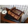 Image 2 : Four displays including Bulova rotating watch display, 16" in height, two plastic bell cloches and a