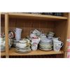 Image 2 : Shelf lot of mismatched teacups and saucers including hand painted etc., various makers