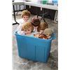 Image 1 : Box of vinrtage and collectible dolls including composition, rubber dolls etc.