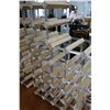 Image 2 : Three wood and metal wine racks, each 20" H X 21" W X 9" D
