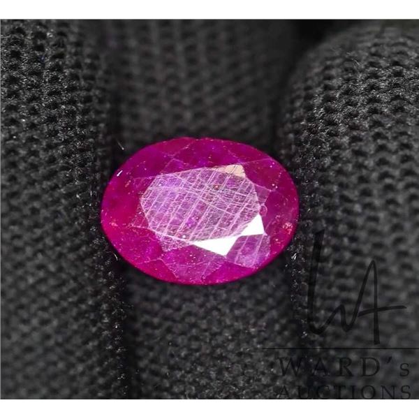 6.1ct Certified Ruby gemstone with certificate provided by consignor
