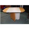 Image 1 : Retro oak and arborite occasional table 18" H X 20" X 29"